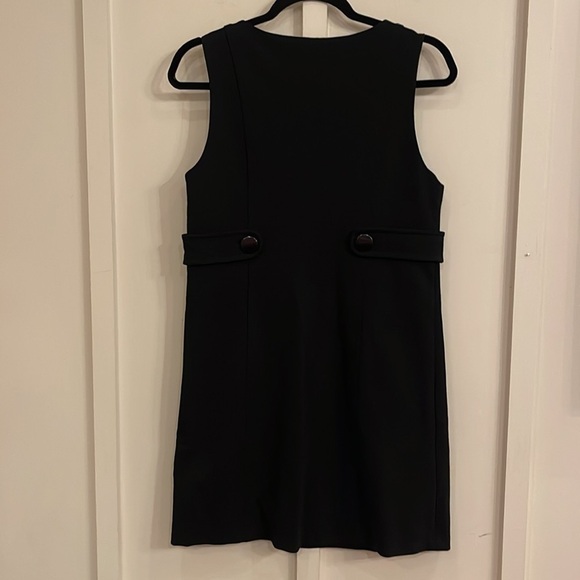 Tibi Black Sleeveless Ponte Retro Shift Dress - Picture 4 of 5